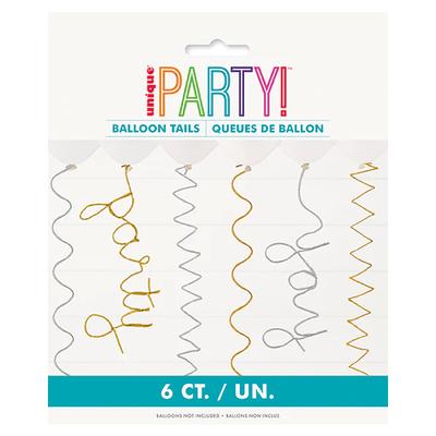 Unique Party Drátek na čištění dýmek ocas balónku (Balení 6)