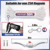 Fresh Flag Rope And Clips Kit - 50Ft Flag Pole Rope Halyard With Cleat Hook & 4 Pcs Swivel Snap Clips For Flagpoles Up To 25Ft