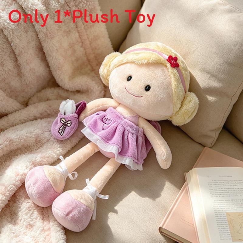 Plush Girl Doll With Dress For Kids Soft Toy Gift For Children