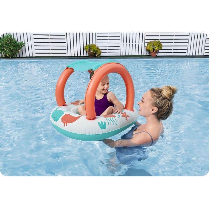 Ponton gonflable enfant - Bestway - 34203 - Toit amovible - PVC robuste - 84x67 cm