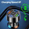 New-250W 5 Ports Car Charger Fast Charging PD QC3.0 USB C Car Phone Charger Type C Adapter In Car For IPhone