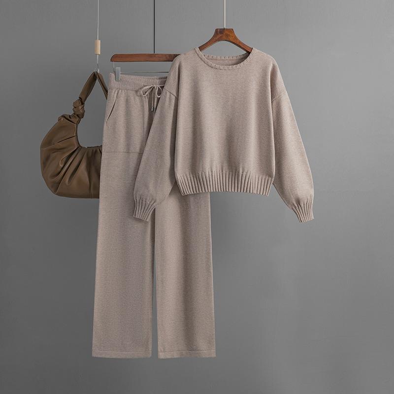 European and American two-piece fashion short long-sleeved suit women's 2025 autumn and winter new models