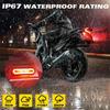Universal Motorcycle Brake Light With Turn Signals 12V-80V Compact Dual Color Dirt Bike Light Waterproof For Atv Tail Light