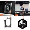 Electronic Ignition Switch Car Start Switch Panel Decal Engine Start Stop Button Frame Cover Real Carbon Fiber Sticker Interior Accessories for
