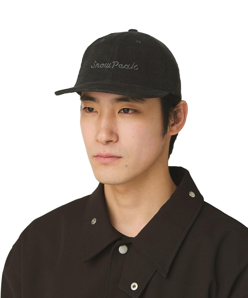 Snow Peak Corduroy Cap AC-25AU026, Headwear, Cap, Hat, Men's and Women's, Charcoal One