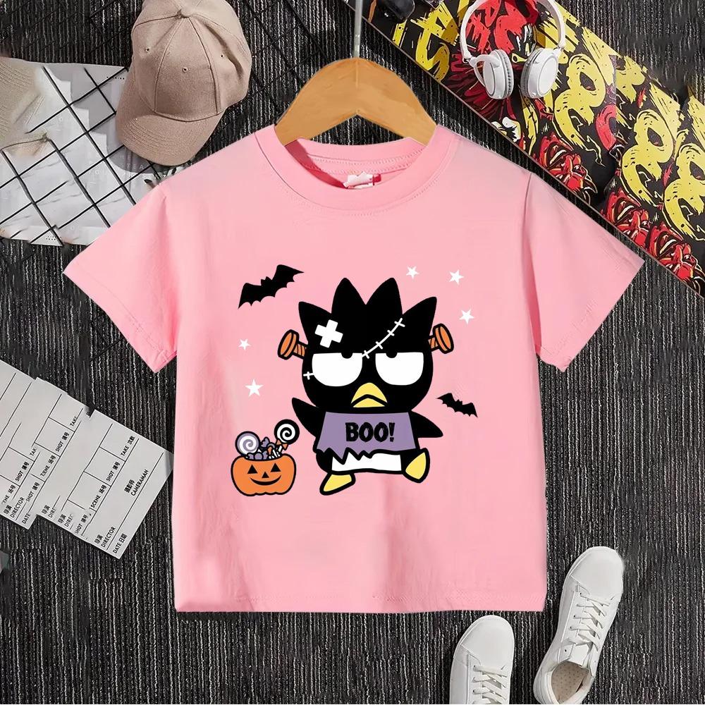 Bad Badtz Maru Children T-shirt Boy Girl Kids Tee Shirts 100% Cotton Cartoon Anime Children's Clothes Top Summer Short Sleeve