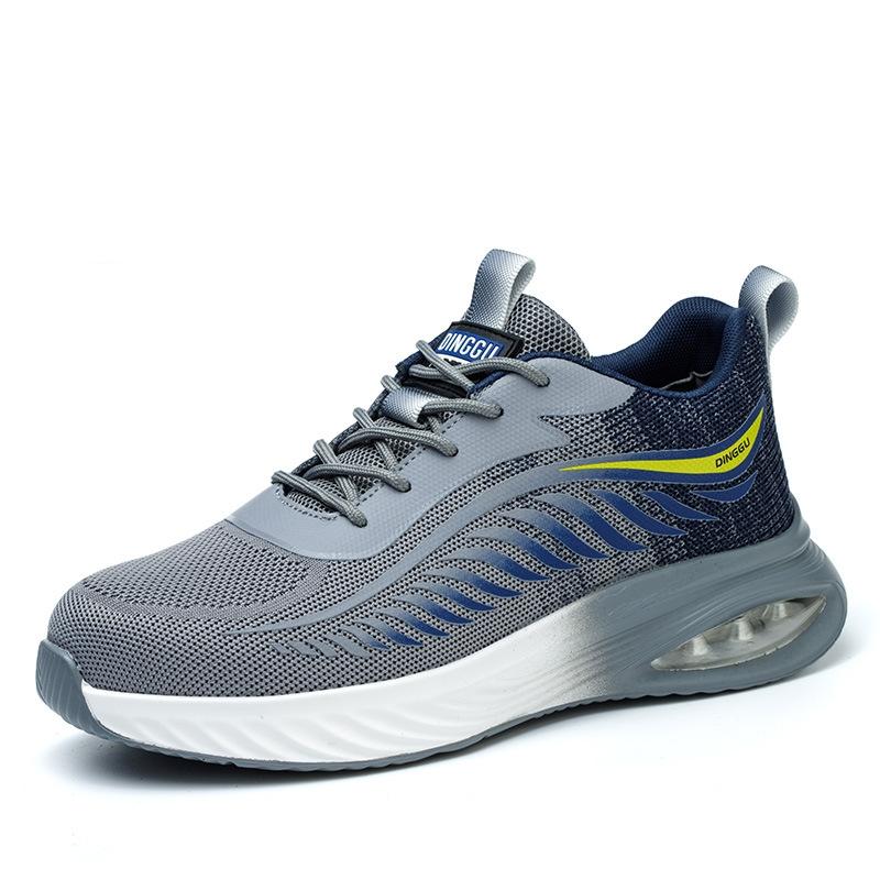 

Чоловіче захисне взуття Повітряна подушка Захисне робоче взуття проти ударів і проколів Непорушні захисні черевики Робочі кросівки зі сталевими носками 38 сірий колір