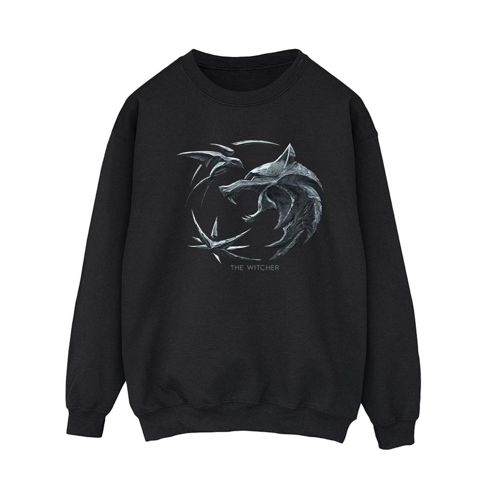 Netflix Womens/Ladies The Witcher Wolf Logo Sweatshirt