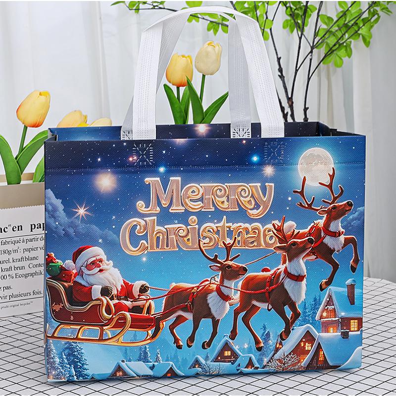 Pungi Cadou de Crăciun Decorațiune Petrecere de Crăciun Mărturii pentru Copii 2025 Crăciun Moș Crăciun Pungi de Mână Navidad Natal Cadou Anul Nou 2026