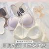 Thin Shoulder Straps Hanging Neck Beautiful Back Underwear Women's Small Breasts Show Big and Not Empty Cup Integrated Fixed Cup Girl Lace Bra Cover