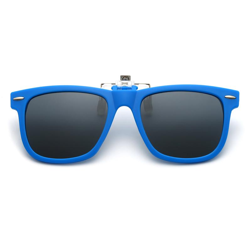 Dziecięce spolaryzowane okulary przeciwsłoneczne typu clip-on z odchylanymi soczewkami fotochromowymi, antyodblaskowe, kwadratowe okulary w stylu vintage