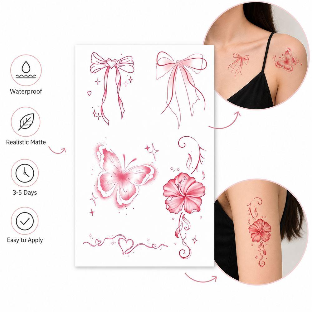 Sweat Resistant Temporary Body Tattoos Waterproof Fake Tattoo Stickers Temporary Body Tattoos