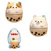 Cuddly Bubble Tea Boba Cup Squishmallow Plush Toy Bear Shark Cat
