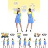 Entzückendes gelbes Minion Cosplay Kostüm für Frauen Perfekt für Halloween-Partys und Events