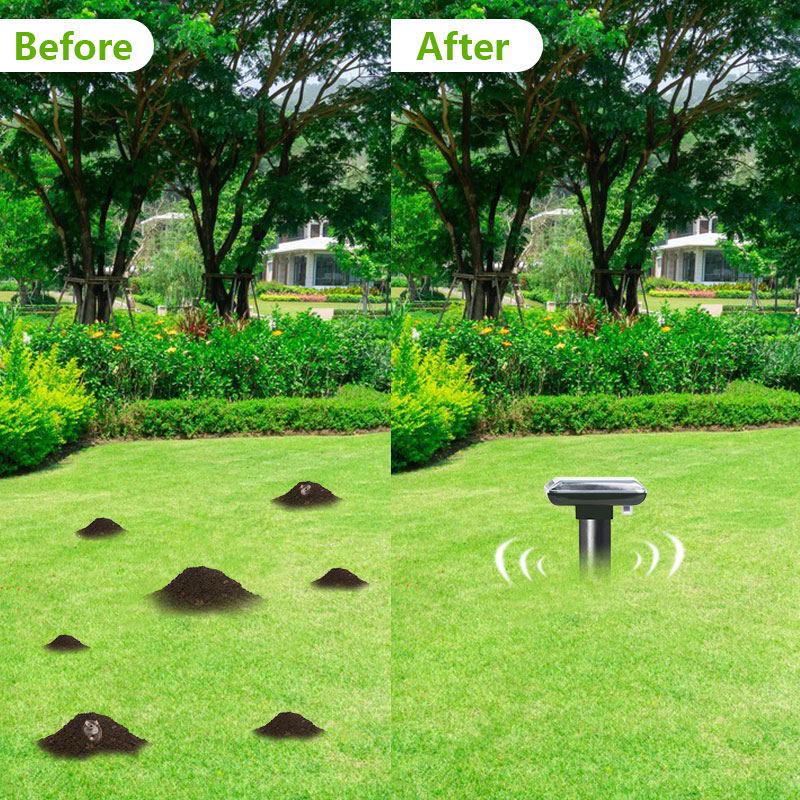 Ultraschall Solar Tierabwehr: Wasserdicht, Sonnenschutz, Schlangen- und Nagetierabwehr