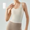 Foreign Trade Yoga Clothes Vest with Chest Pad Sexy H-Shaped Beauty Back Silm Slim Look Running Fitness Outdoor Sports Tops