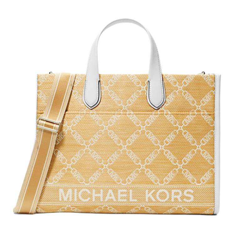 

Michael Kors Silver Hardware Tote Bag Women Tote Bags Beige 30S4S3GT3O-COLOR Basic Set (Bag+Dust Bag)