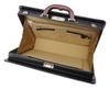 [Japanese Bag] Toyooka-made, Artisan-crafted Dulles Bag, B4 Size, Premium Natural Wood Business Bag, Made In Japan, 42cm Wide, Black