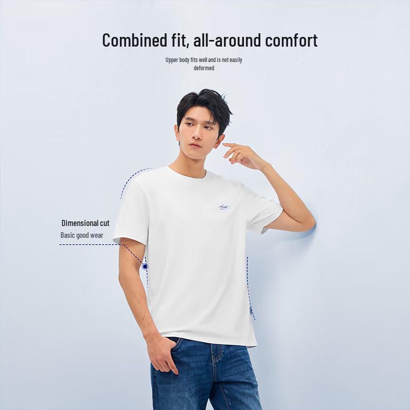 HLA Herren Sommer 2025 Leichtes Business Rundhals-T-Shirt