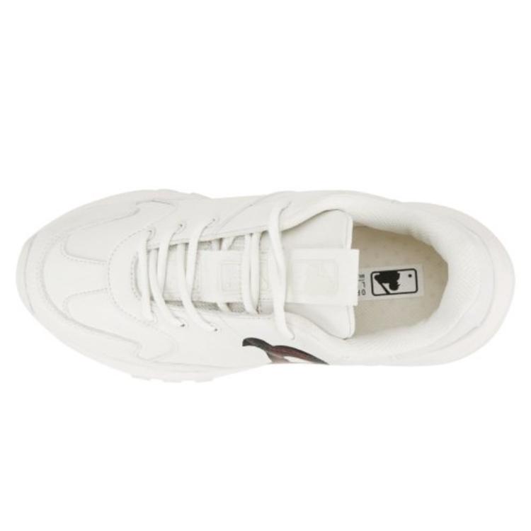 New MLB Big Ball Chunky Boston Red Sox Anti Slip Wear Resistant Low Top Chunky Sneakers Unisex White 32SHCC011-43W