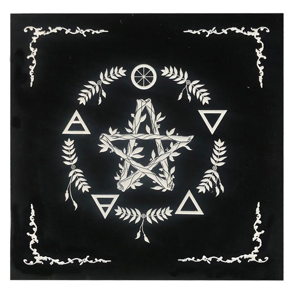 Tarot Tablecloth Suede Mat Constellation Divination Altar Cloth Witchcraft Supplies Board Game Astrology Oracle Card Pad