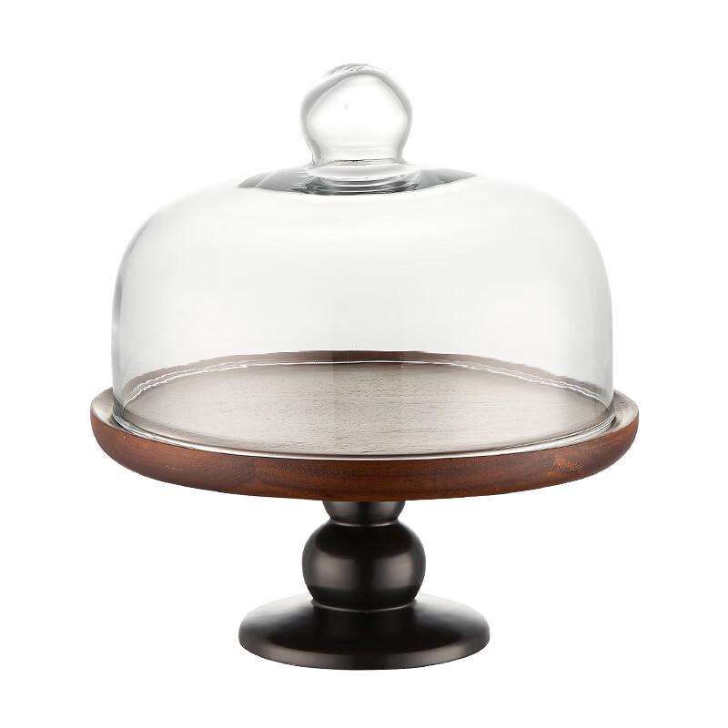 Vintage Wooden High-Footed Tray