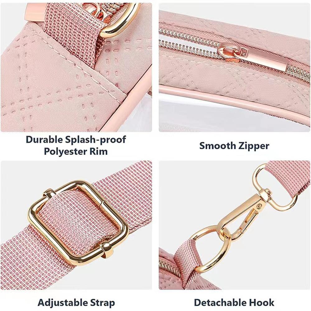 Transparente PVC Umhängetasche Damen Jelly Quadratische Schulter Messenger Bag Wasserdichte Kosmetiktasche Weibliche Handy-Geldbörse für Reisen