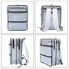 NOTAG Transparenter Rucksack, Ingenieurstasche, Werkzeugtasche mit Haken, Große Kapazität, PVC Antistatisch, Reinraum-Werkzeugtasche, A4-Format, Vinyl, Große Kapazität,