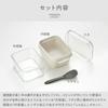 Oaks Raye Mini Rice Bran Pickling Box container with dedicated rice paddle Compact Made in Japan - See-through - -