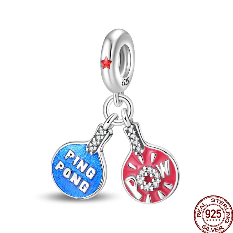 Copper Colorful Beads Youth Multi Series Shiny Inlaid Zircon Pendant Suitable For Pan Original Jewelry Gift