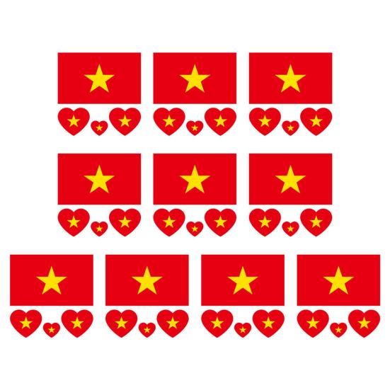 

10 шт. наклейки для лица, не вызывающие раздражения, водонепроницаемая бумага, флаг страны, временные поддельные татуировки для лица M