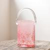 Pink Bucket Glass Handbag Bag Vase Ornament Creative Internet Celebrity Ins Feng Hydroponic Vase