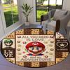 Super Mario Round Area Rug Carpet Rug For Living Room Bedroom Sofa Playroom Decor Nonslip Floor Mat