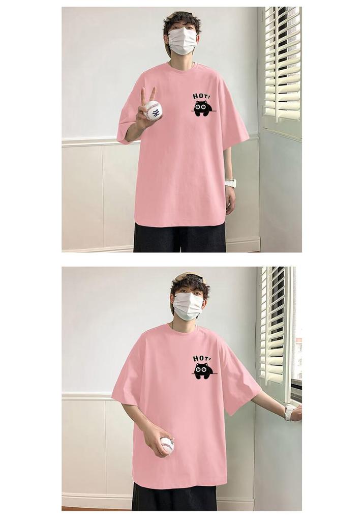 Men's Trendy Short-Sleeve T-Shirt: New Summer Style, Loose Fit, Versatile American Brand Casual Tee