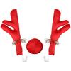 Reindeer Decoration Car Vehicle Nose Horn Costume Decor Set Rudolph Christmas Reindeer Antlers Red Nose Ornaments Elk Antler