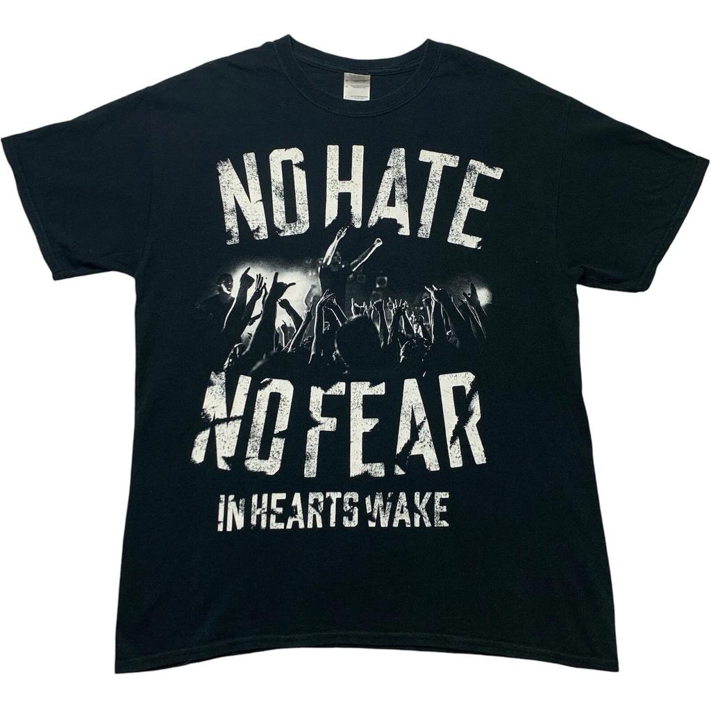 In Hearts Wake No Hate No Fear T Shirt Size L Large Metal Band Tee Merch 2014