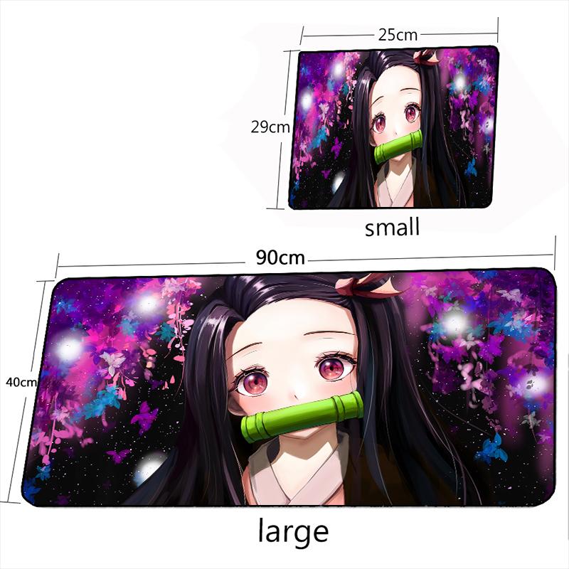 MRGLZY Kamado Nezuko Hot Anime Mouse Pad Demon Slayer Large Carpet DeskMat Computer Gamer Gaming Peripheral Accessories MousePad