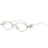 Hot-selling new anti-blue glasses ultra-light metal high-end sense diamond-encrusted jennie glasses frame women