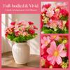 28 Heads Per Bunch Simulated Daisy Pink Color Fake Flower Bouquet  Garden Decoration