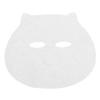 100 Pcs Kids Pre Cut Face Paper Sheets Disposable Wet Compress Cotton Ghost Face Facial Paper Sheet for Baby 15.5 X 14cm