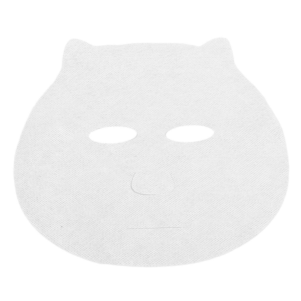 100 Pcs Kids Pre Cut Face Paper Sheets Disposable Wet Compress Cotton Ghost Face Facial Paper Sheet for Baby 15.5 X 14cm