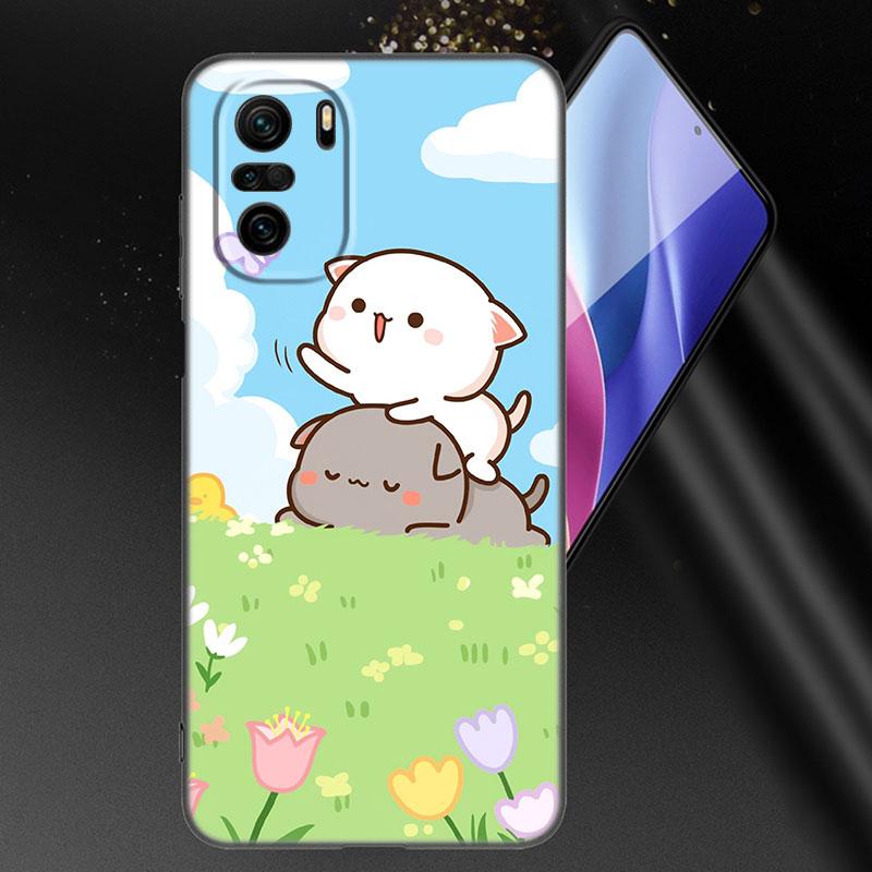 Funny Cartoon Cat Phone Case For Xiaomi Mi POCO X3 NFC GT M4 M3 12 11T 10T Pro A3 11 Lite NE 5G 12X 11i F3 Soft TPU Black Cover