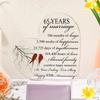 2D Flat Wedding Anniversary Gift, Decorative Figurine for Couples, Heart-Shaped Acrylic Desktop Decor,Classic Style Home Decor for Living Room