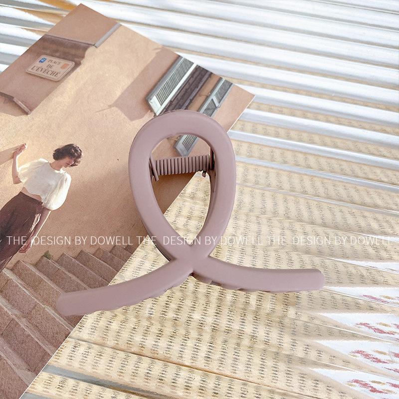 

Винтажная изысканная матовая заколка-краб для волос 8 см для элегантных причесок-пучков и Light Brown