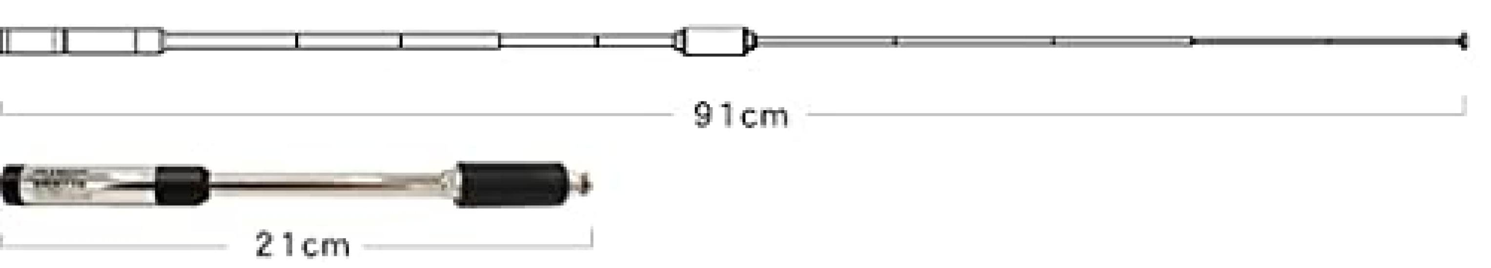 

high gain handy rod antenna reception SRH770 144/430MHz 2-band (DIGITAL compatible) [Wideband compatible] срібний
