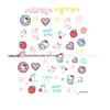 Hello Kitty 5D Embossed Nail Stickers - Cute Pink Cartoon Cat Design