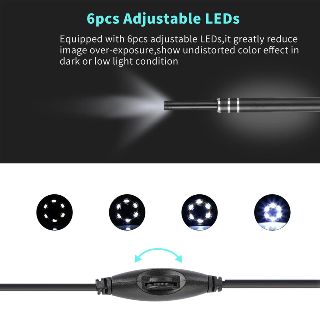 Medizinisches Otoskop Ohrenlöffel Mundhöhle Dentales Endoskop Inspektionsgerät mit LED-Licht