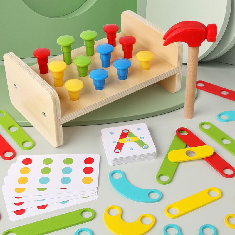 2-in-1 Children s Educational Color Matching Puzzle Set
