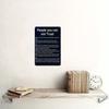 Metal Wall Art Vintage Poster People You Cannot Trust Sign for Bar