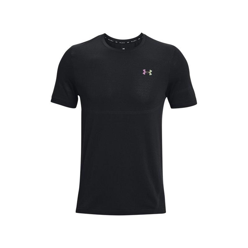 Under Armour RUSH Short Sleeved T Shirts Men s Black 1376781-001 2XL